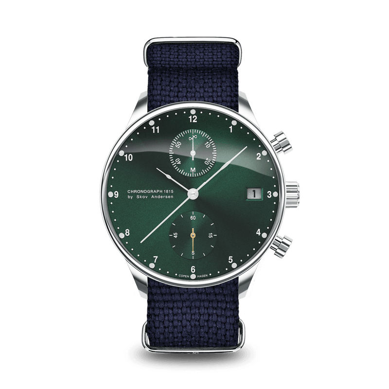 1815 Chronograph, Steel / Green Sunray