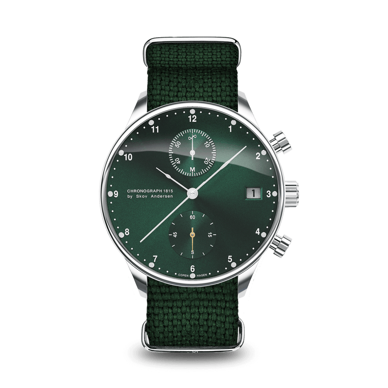 1815 Chronograph, Steel / Green Sunray