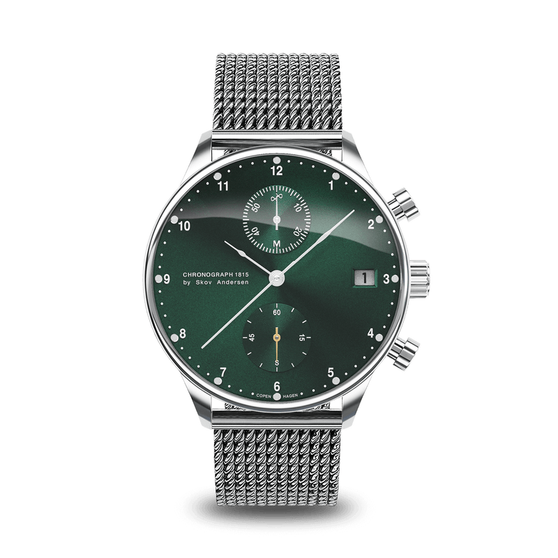 1815 Chronograph, Steel / Green Sunray