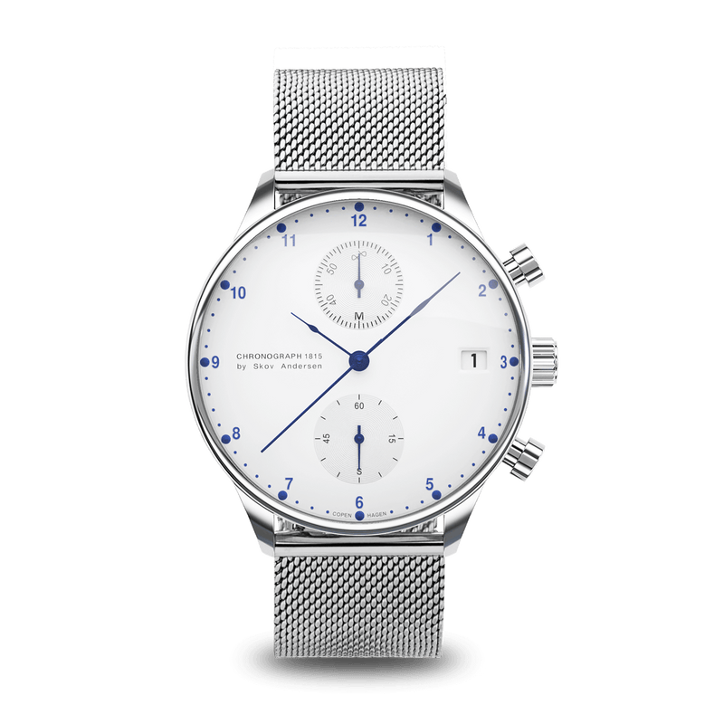 1815 Chronograph, Steel / White