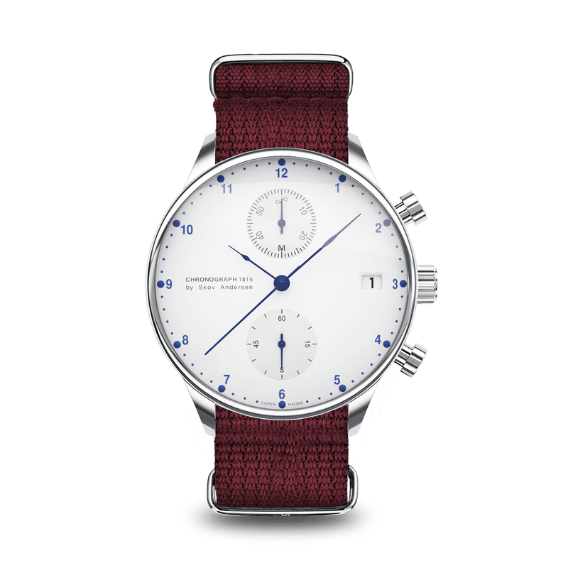 1815 Chronograph, Steel / White