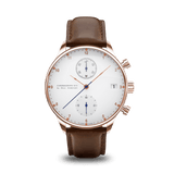 1815 Chronograph, Rose Gold / White