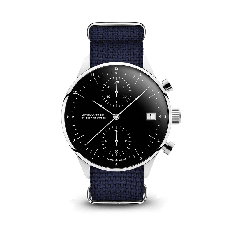 1844 Chronograph, Steel / Black