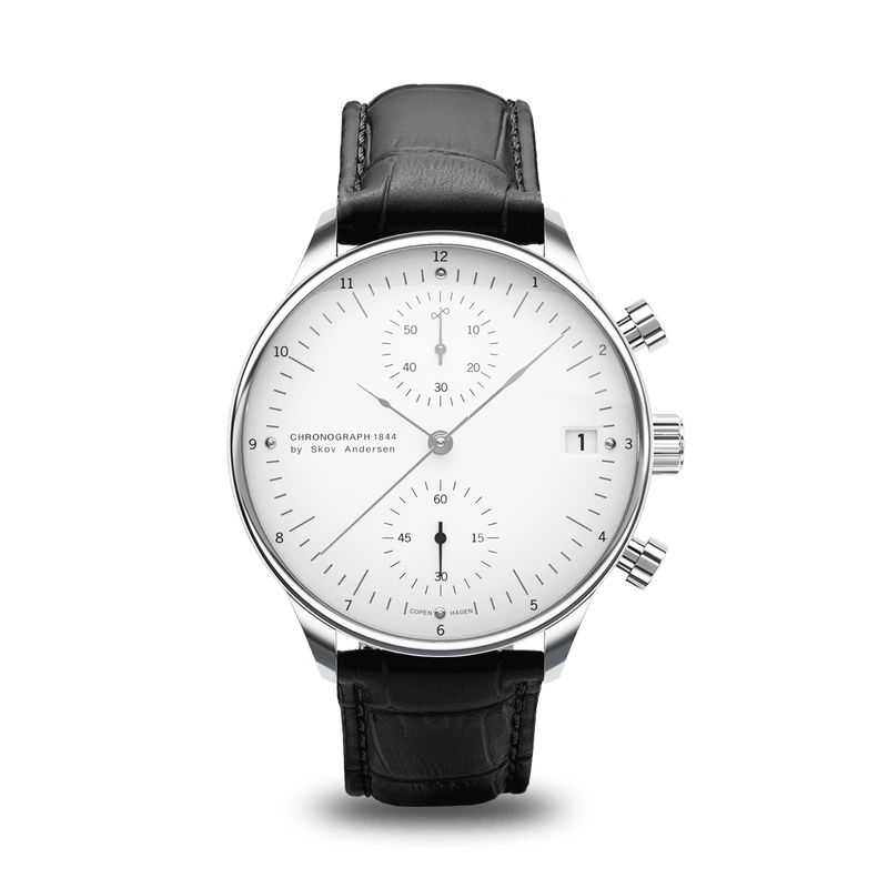 1844 Chronograph, Steel / White