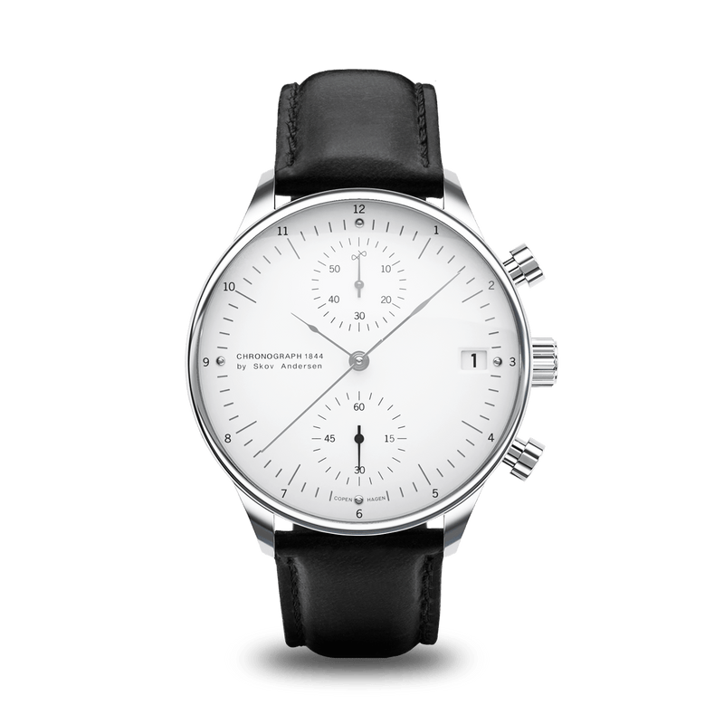 1844 Chronograph, Steel / White