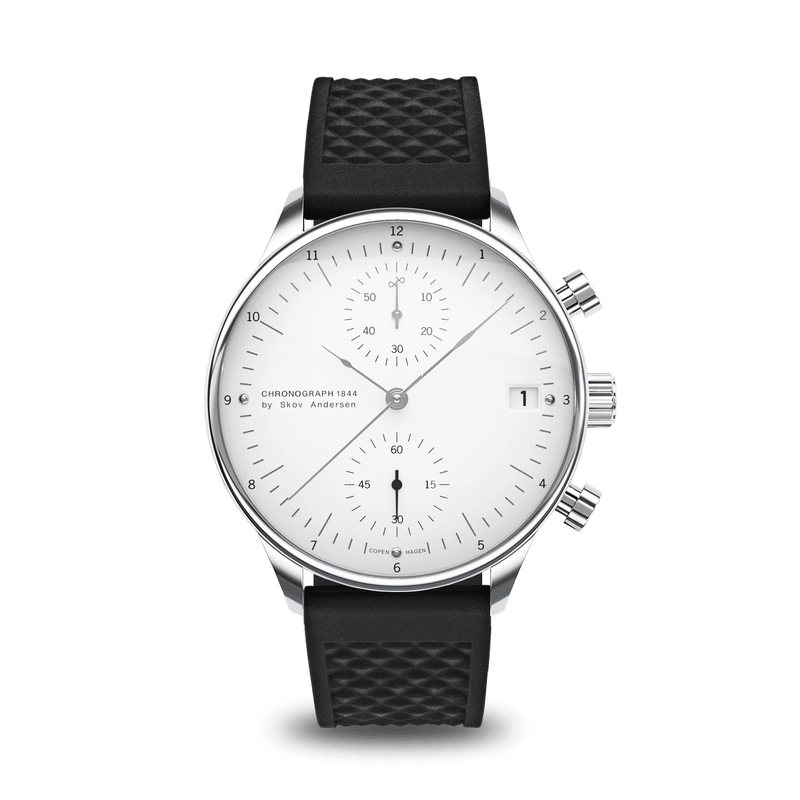 1844 Chronograph, Steel / White