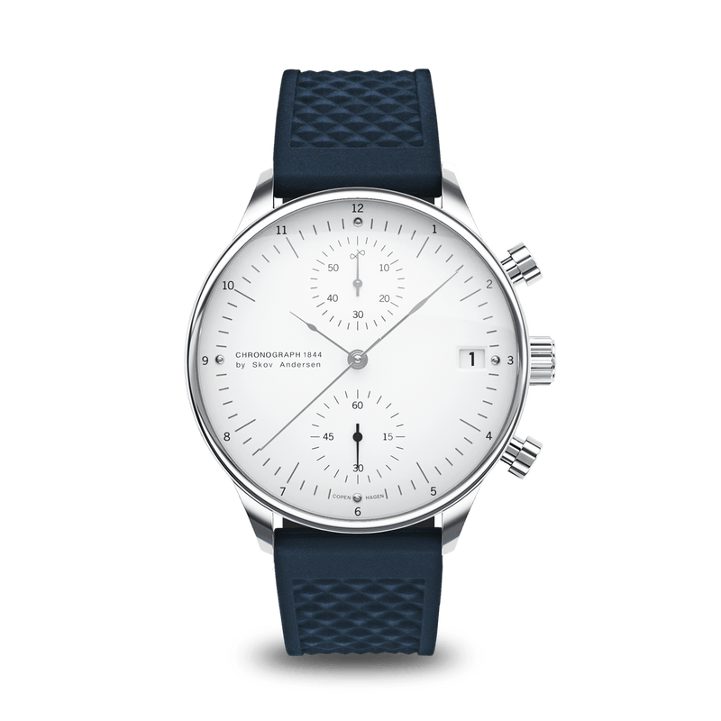 1844 Chronograph, Steel / White