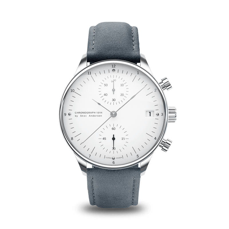 1844 Chronograph, Steel / White