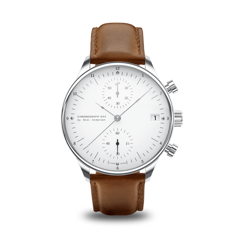 1844 Chronograph, Steel / White