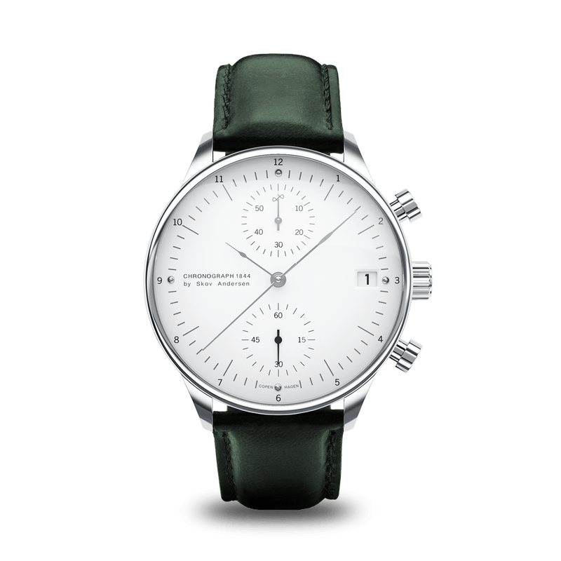 1844 Chronograph, Steel / White