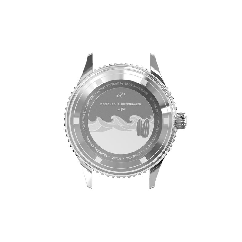 1926 Surfrider Automatic, Steel / Faded Green & Off White