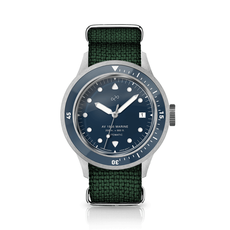 1956 Marine Automatic, Steel / Blue