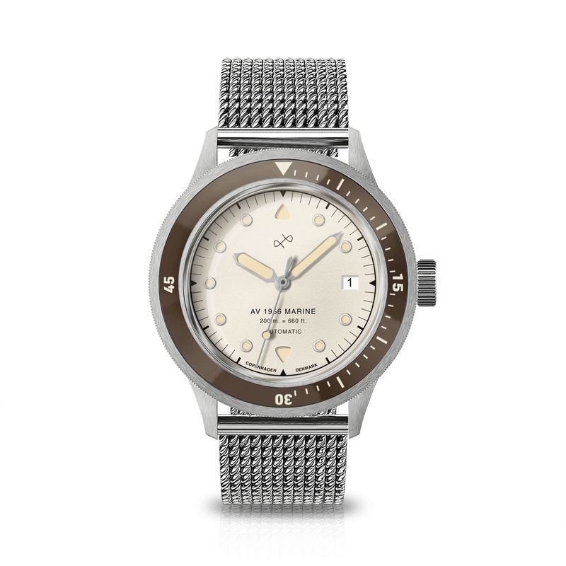 1956 Marine Automatic, Steel / Coffee & Cream