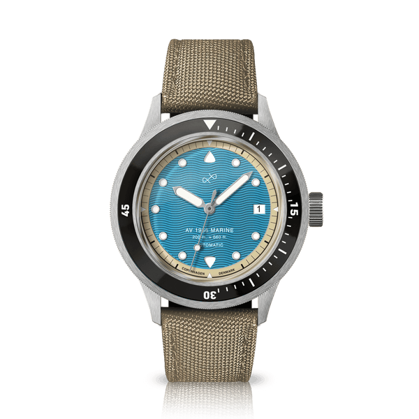 1956 Marine Automatic, Steel / Caribbean Blue