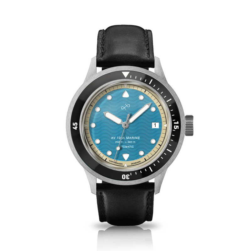 1956 Marine Automatic, Steel / Caribbean Blue