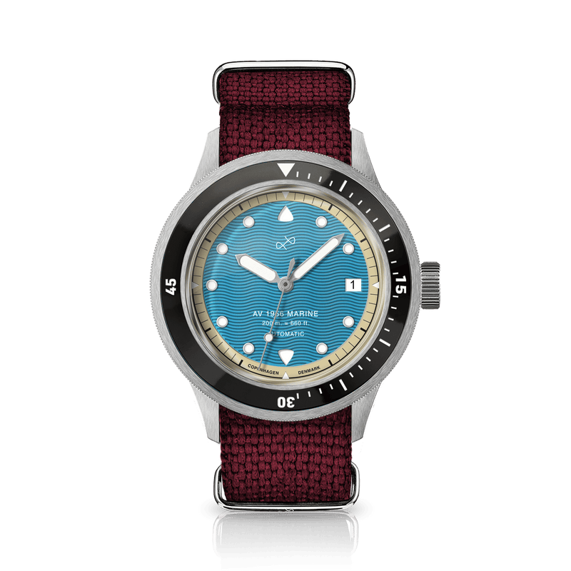 1956 Marine Automatic, Steel / Caribbean Blue