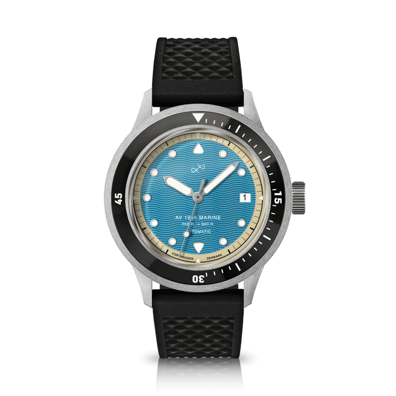 1956 Marine Automatic, Steel / Caribbean Blue