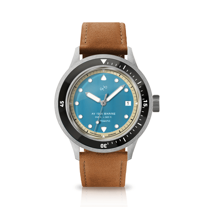 1956 Marine Automatic, Steel / Caribbean Blue