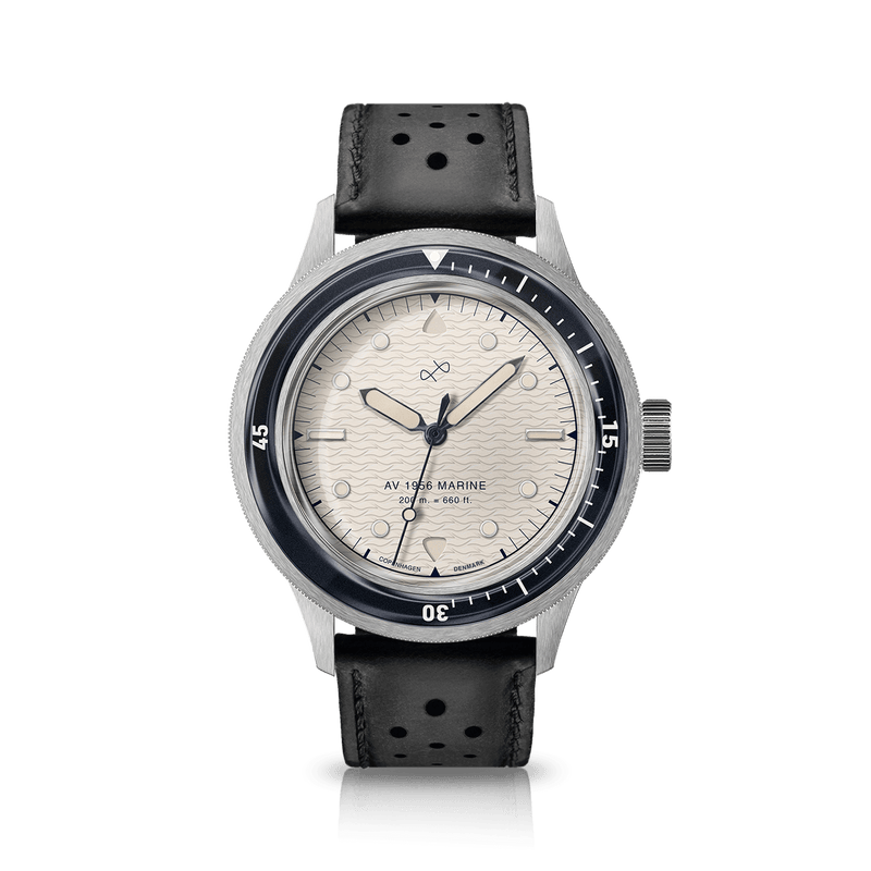 1956 Marine, Steel / Navy & Off White