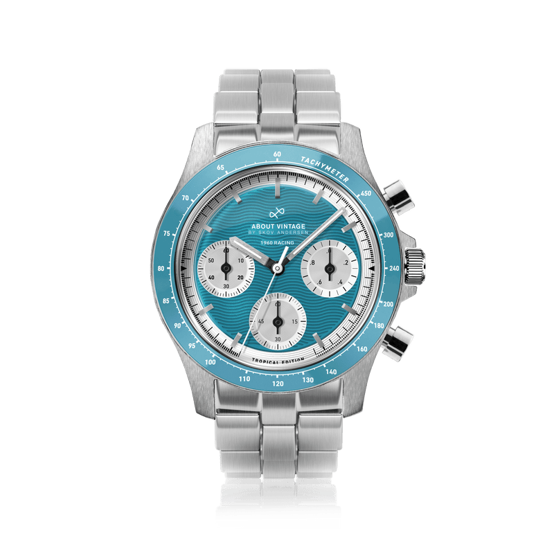 1960 Racing Chronograph, Steel / Tropical Blue