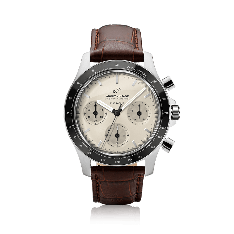 1960 Racing Chronograph, Steel / Off White