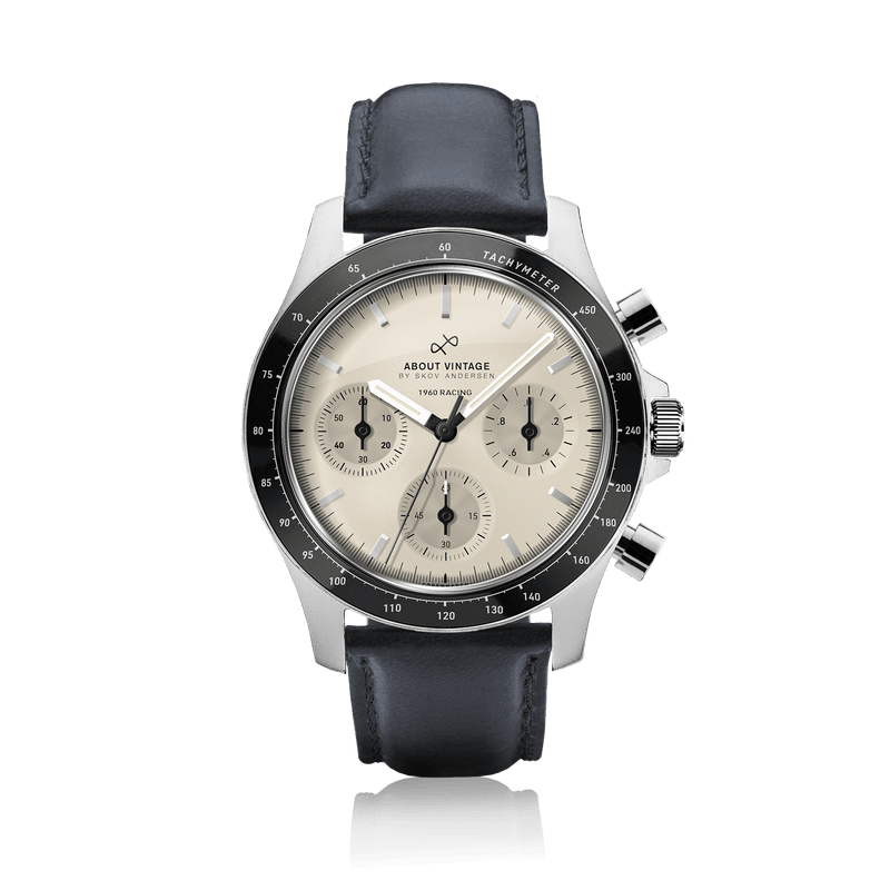 1960 Racing Chronograph, Steel / Off White