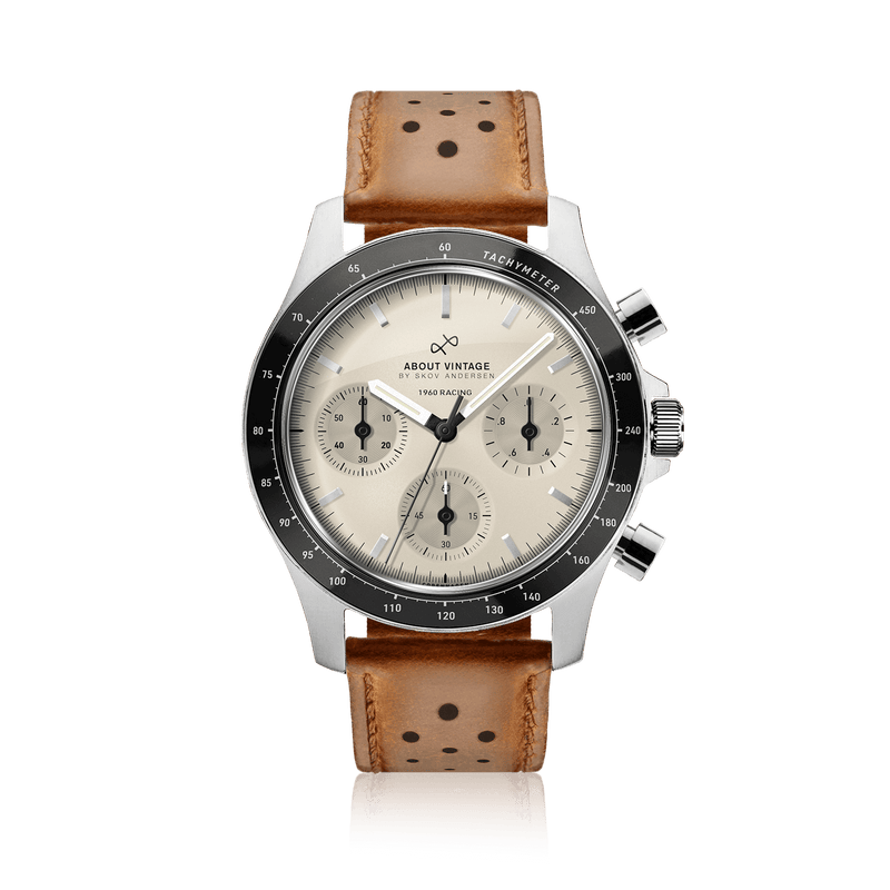 1960 Racing Chronograph, Steel / Off White