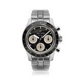 1960 Racing Chronograph, Steel / Black & Off White