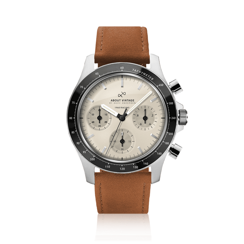 1960 Racing Chronograph, Steel / Off White