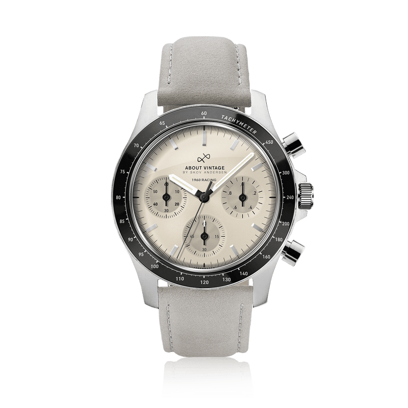 1960 Racing Chronograph, Steel / Off White