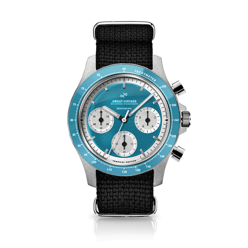 1960 Racing Chronograph, Steel / Tropical Blue