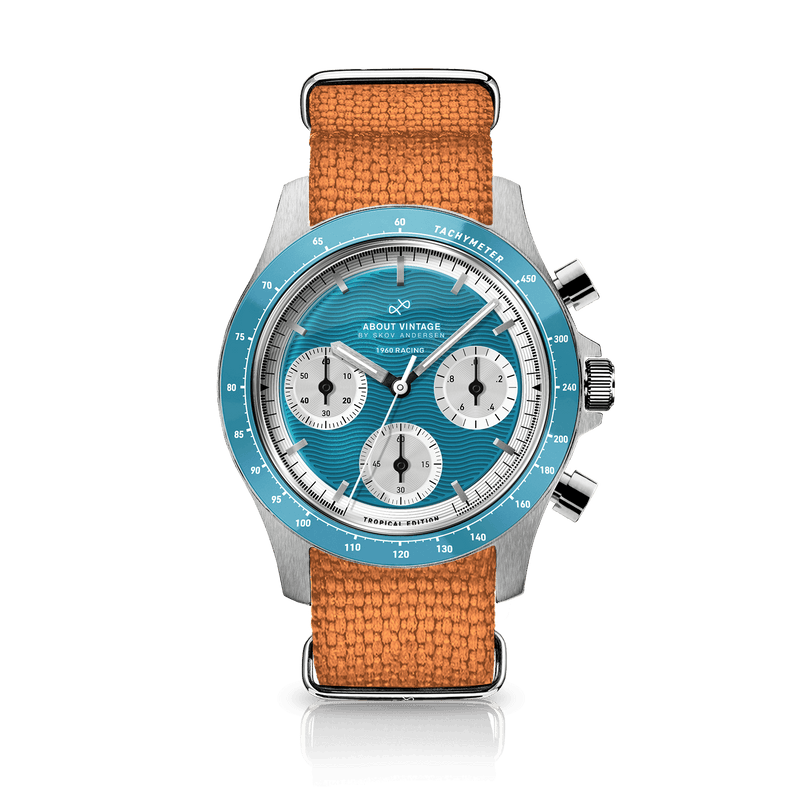 1960 Racing Chronograph, Steel / Tropical Blue