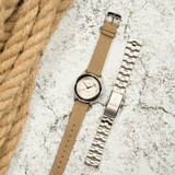 1956 Marine, Steel / Navy & Off White