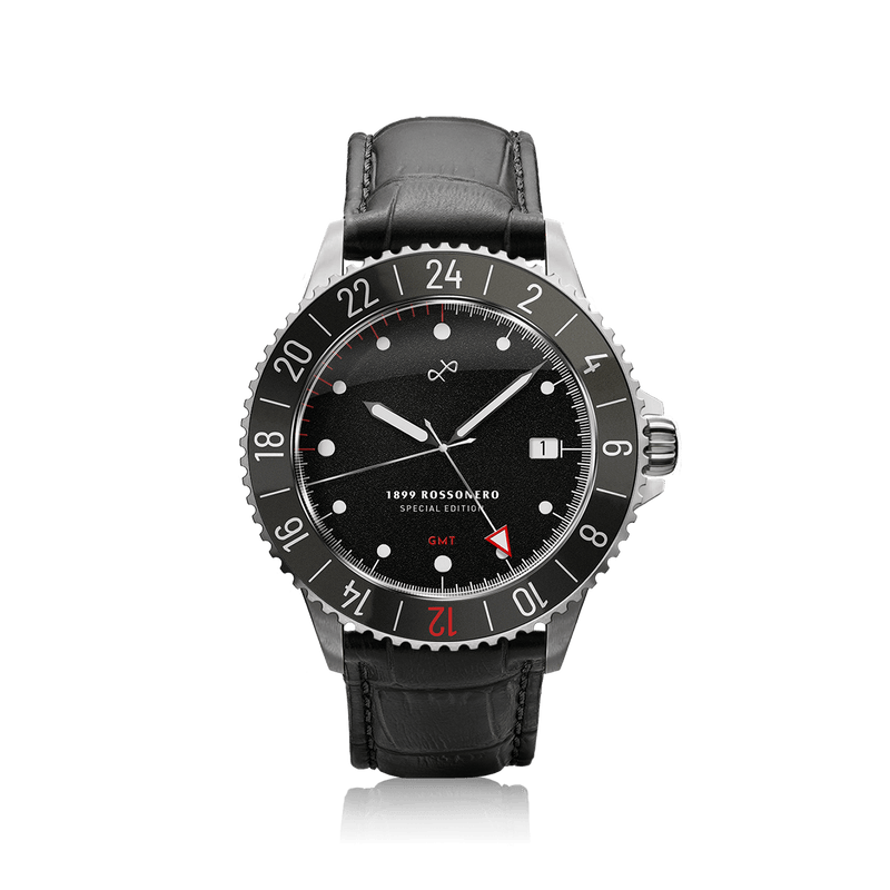 1899 Rossonero GMT, Steel / Black