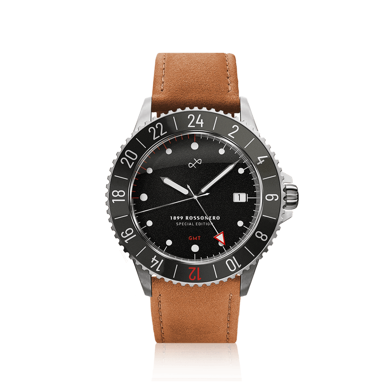 1899 Rossonero GMT, Steel / Black