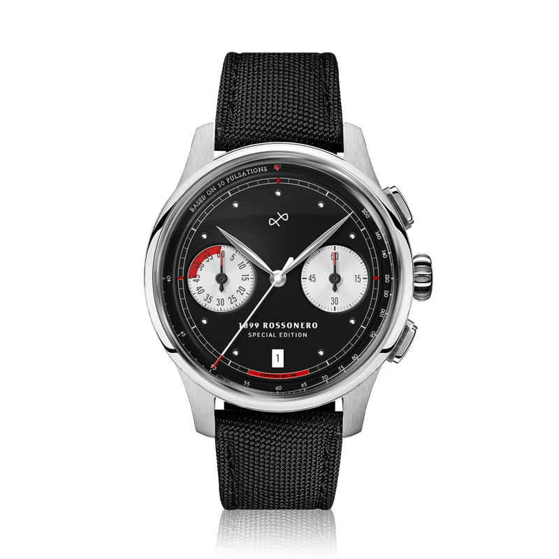 1899 Rossonero Chronograph, Steel / Black