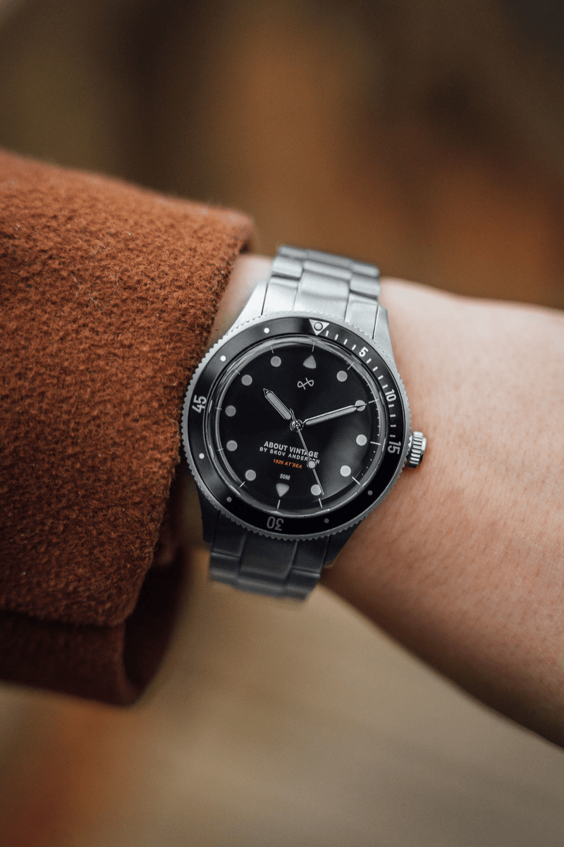 1926 At'sea, Steel / Black – 36mm