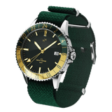 1970 Haagen GMT Automatic, Steel / Green  - Swiss Made