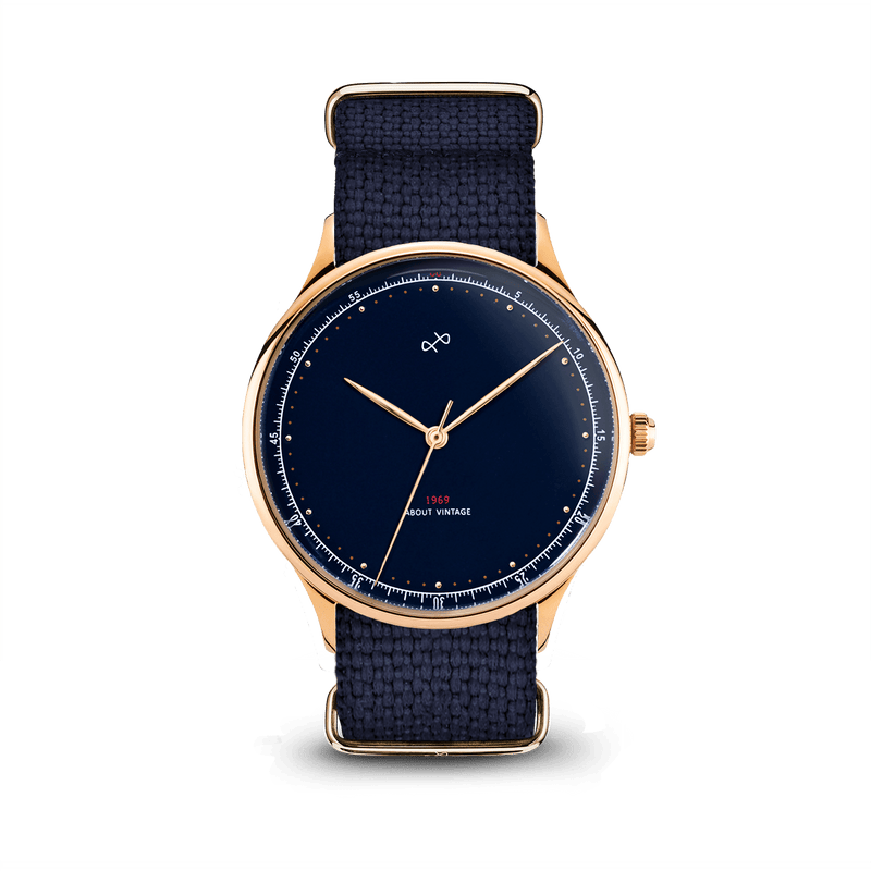 1969 Vintage, Gold / Midnight Blue - Special Edition – 39mm