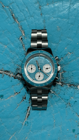 1960 Racing Chronograph, Steel / Tropical Blue