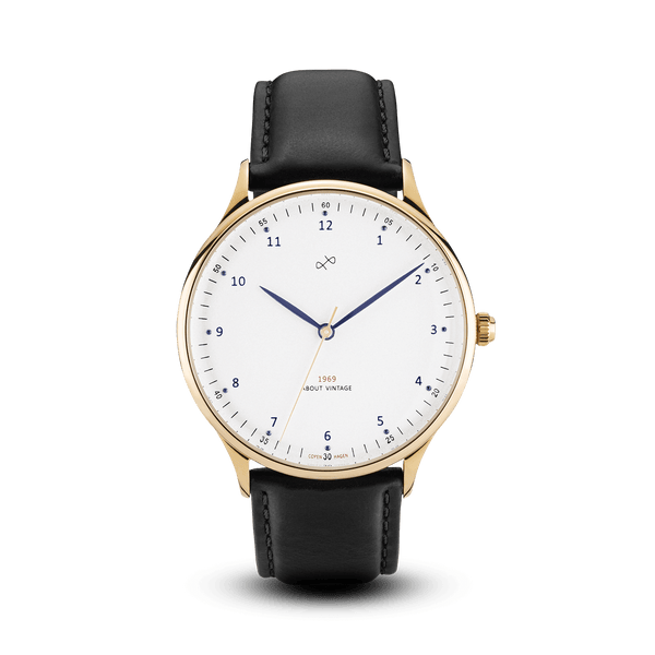 1969 Vintage, Gold / White – 39mm