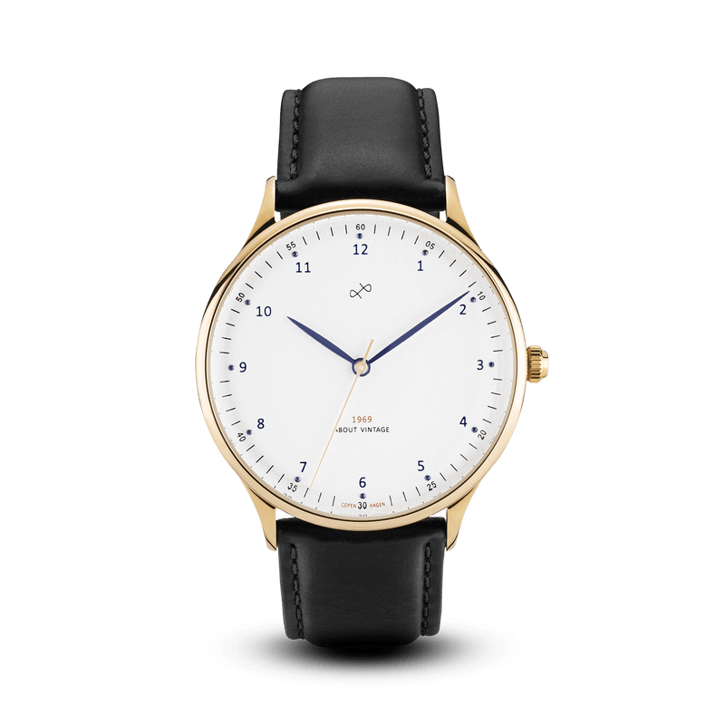 1969 Vintage, Gold / White – 39mm