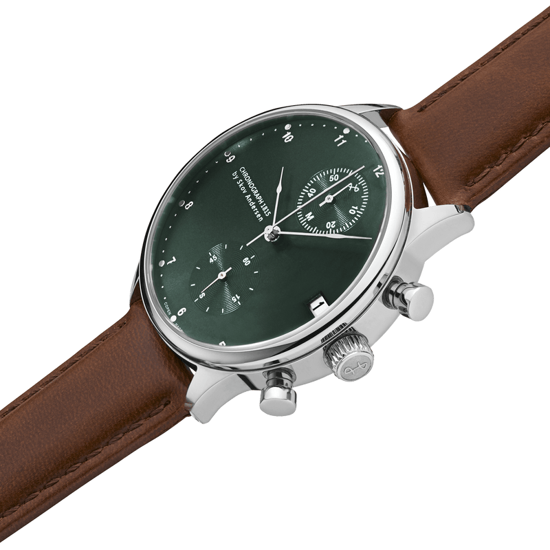 1815 Chronograph, Steel / Green Sunray