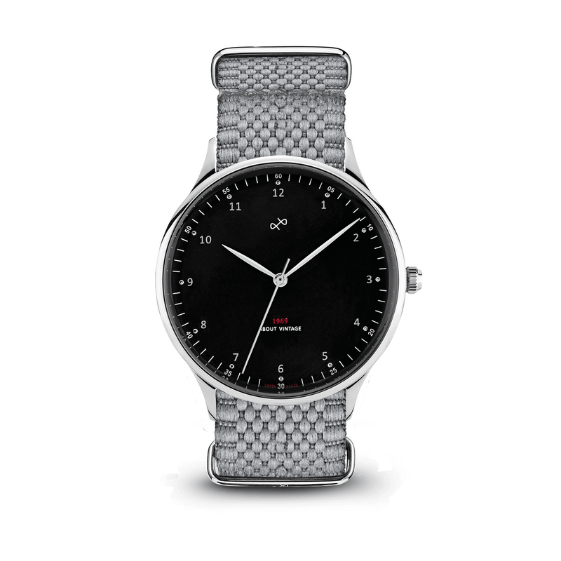 1969 Vintage, Steel / Black – 36mm