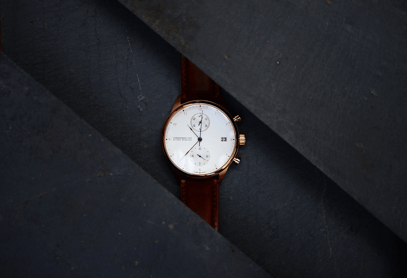 1815 Chronograph, Rose Gold / White