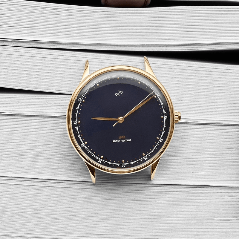 1969 Vintage, Gold / Midnight Blue - Special Edition – 39mm