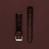 Pin Buckle - Brown Croco