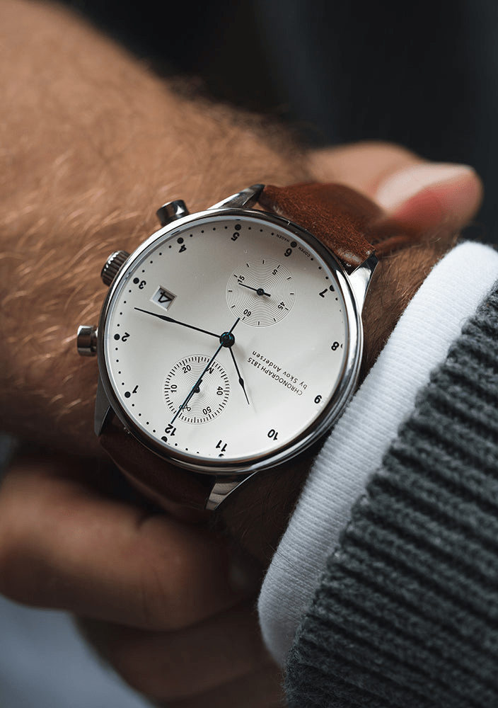 1815 Chronograph, Steel / White