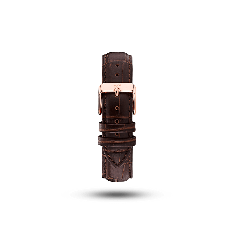 Pin Buckle - Brown Croco