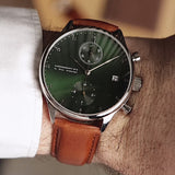 1815 Chronograph, Steel / Green Sunray